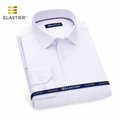 Camisa Social ELASTIER™ - Elastica, Não Amassa, Respirável, Impermeável, Antióleo e Antimancha