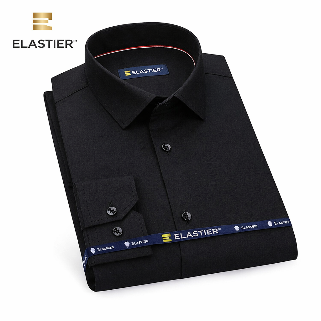 Camisa Social ELASTIER™ - Elastica, Não Amassa, Respirável, Impermeável, Antióleo e Antimancha
