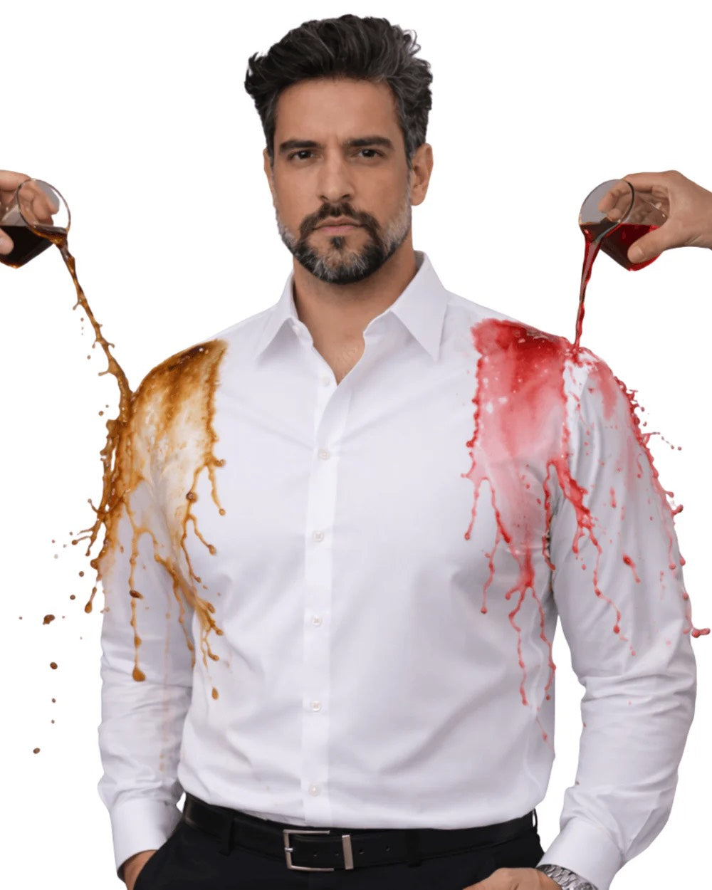 Camisa Social ELASTIER™ - Elastica, Não Amassa, Respirável, Impermeável, Antióleo e Antimancha